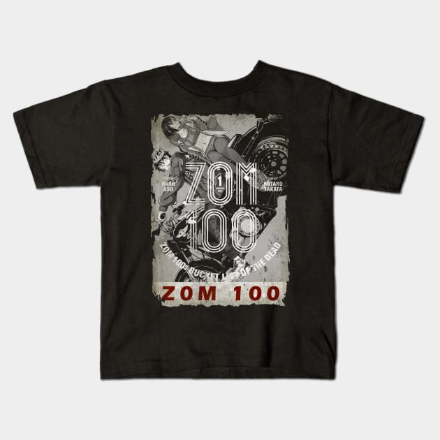 Zom 100 Vintage Frame Kids T-Shirt by WHITE ANGEL STUDIO